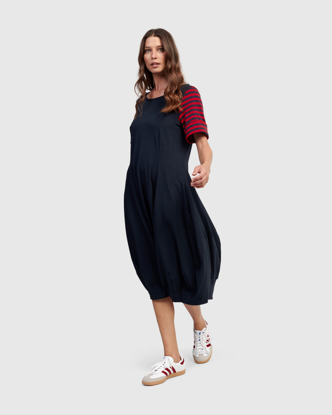 Saint Marie Crew Cocoon Dress, Navy