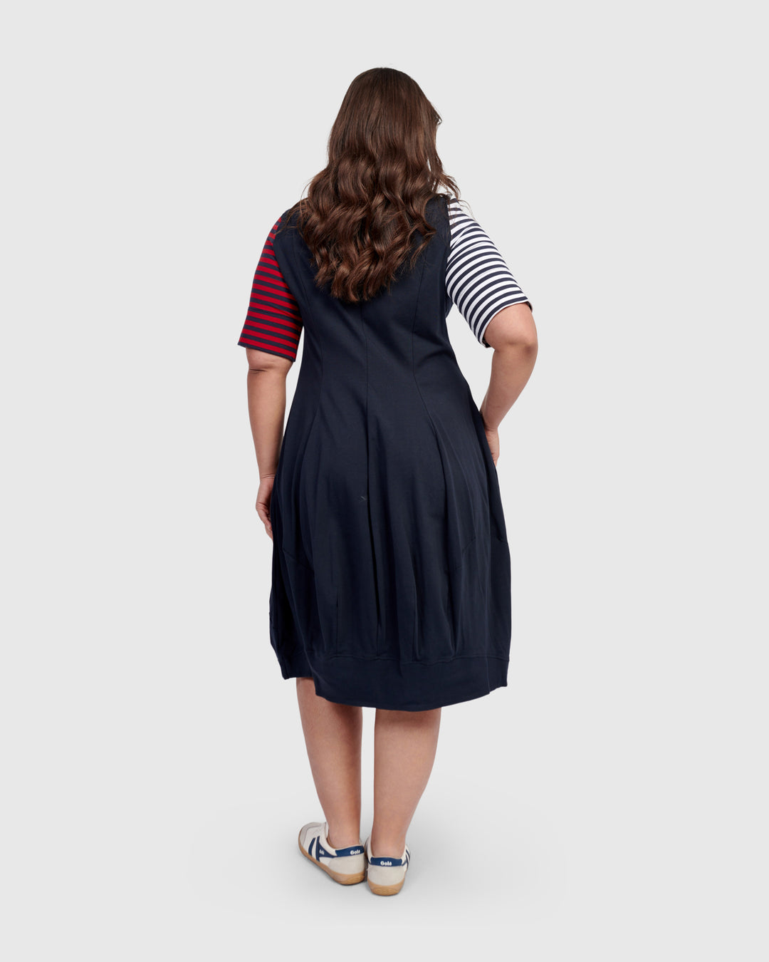 Saint Marie Crew Cocoon Dress, Navy