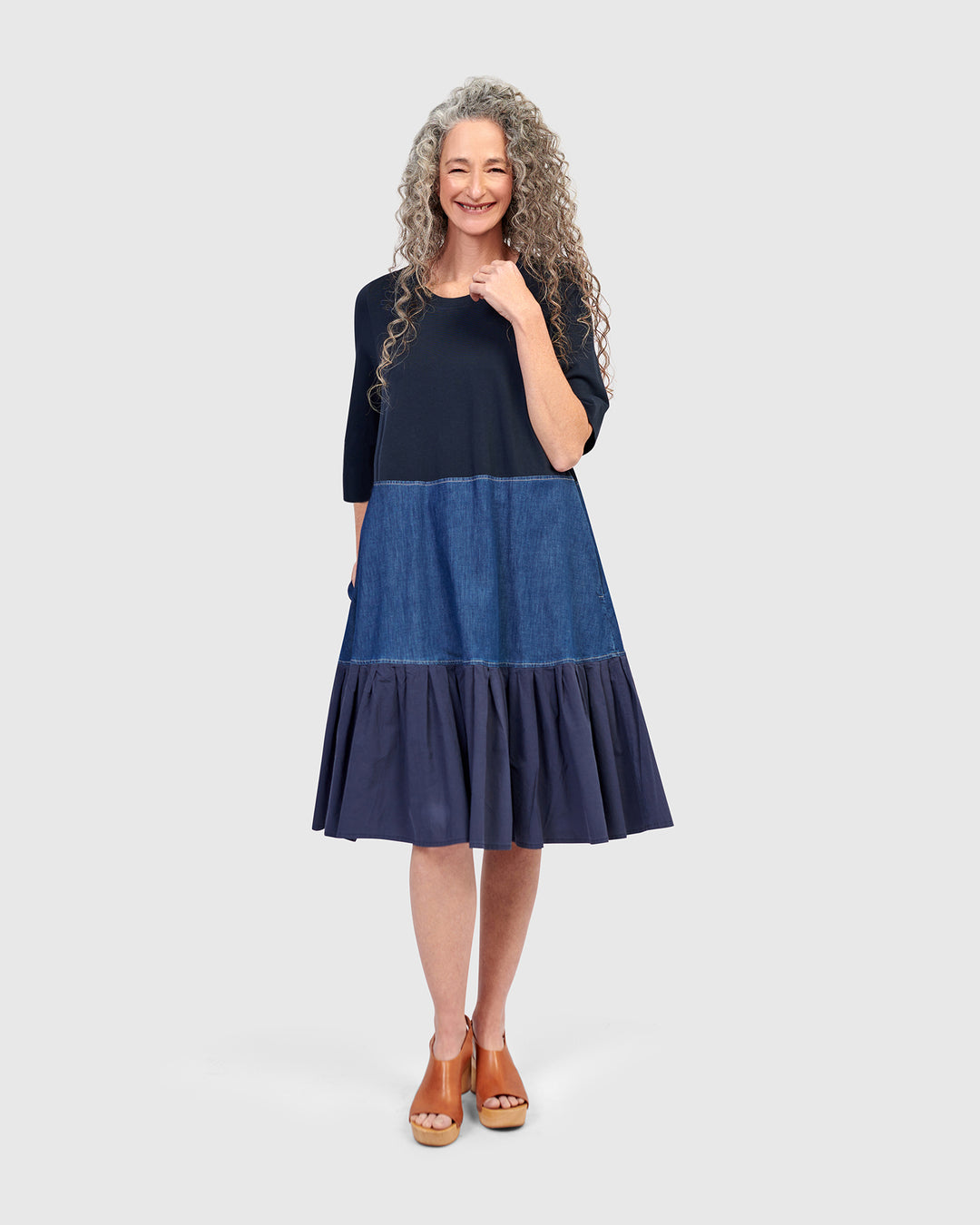 Annabelle Tee Dress, Denim