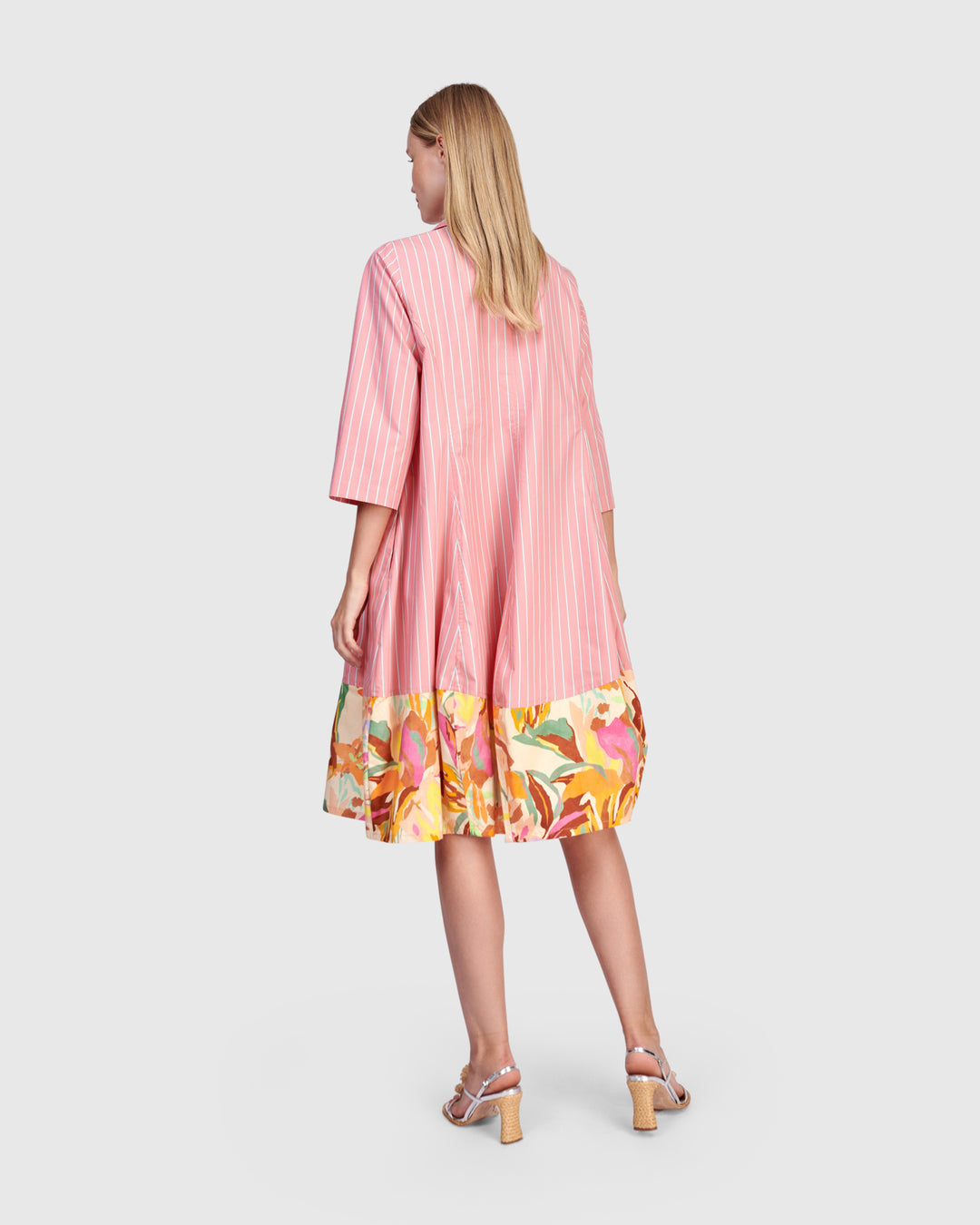 Plumeria Shirtdress, Blush