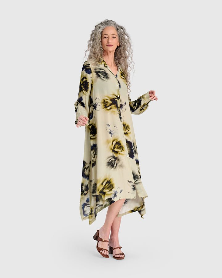 Santal Shirtdress, Beige Floral