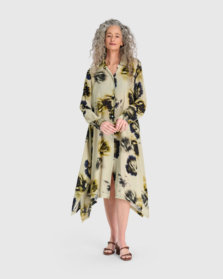 Santal Shirtdress, Beige Floral