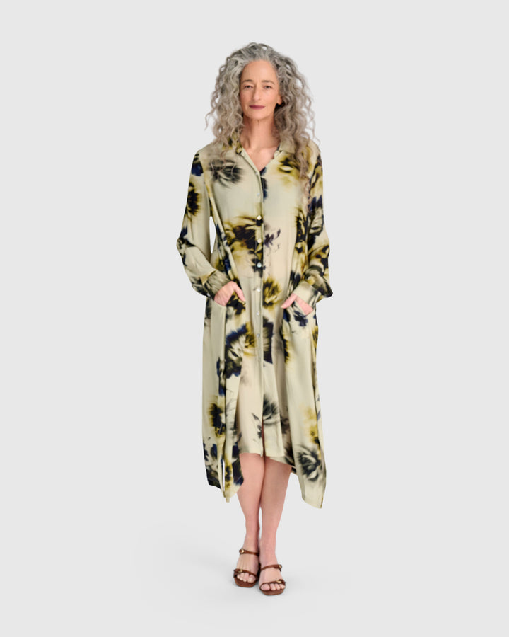 Santal Shirtdress, Beige Floral
