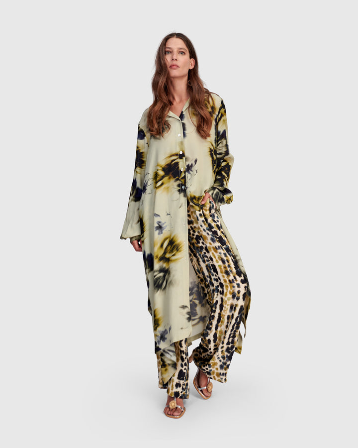 Santal Shirtdress, Beige Floral