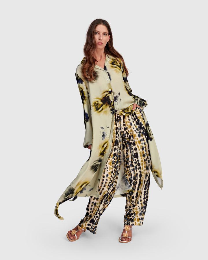 Santal Shirtdress, Beige Floral