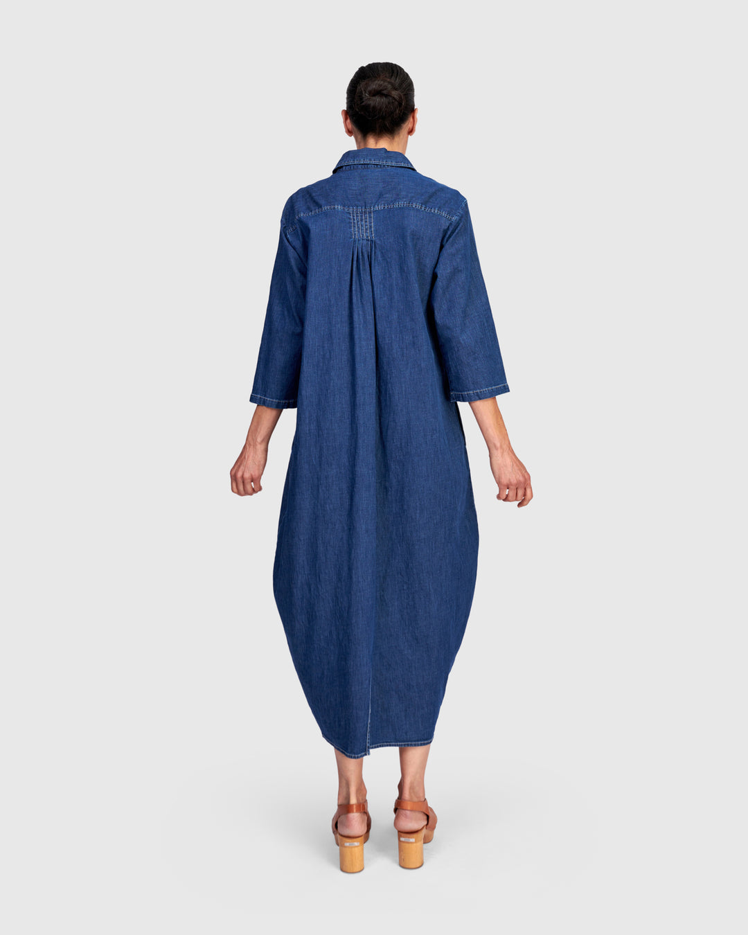 Celine Maxi Shirtdress, Denim