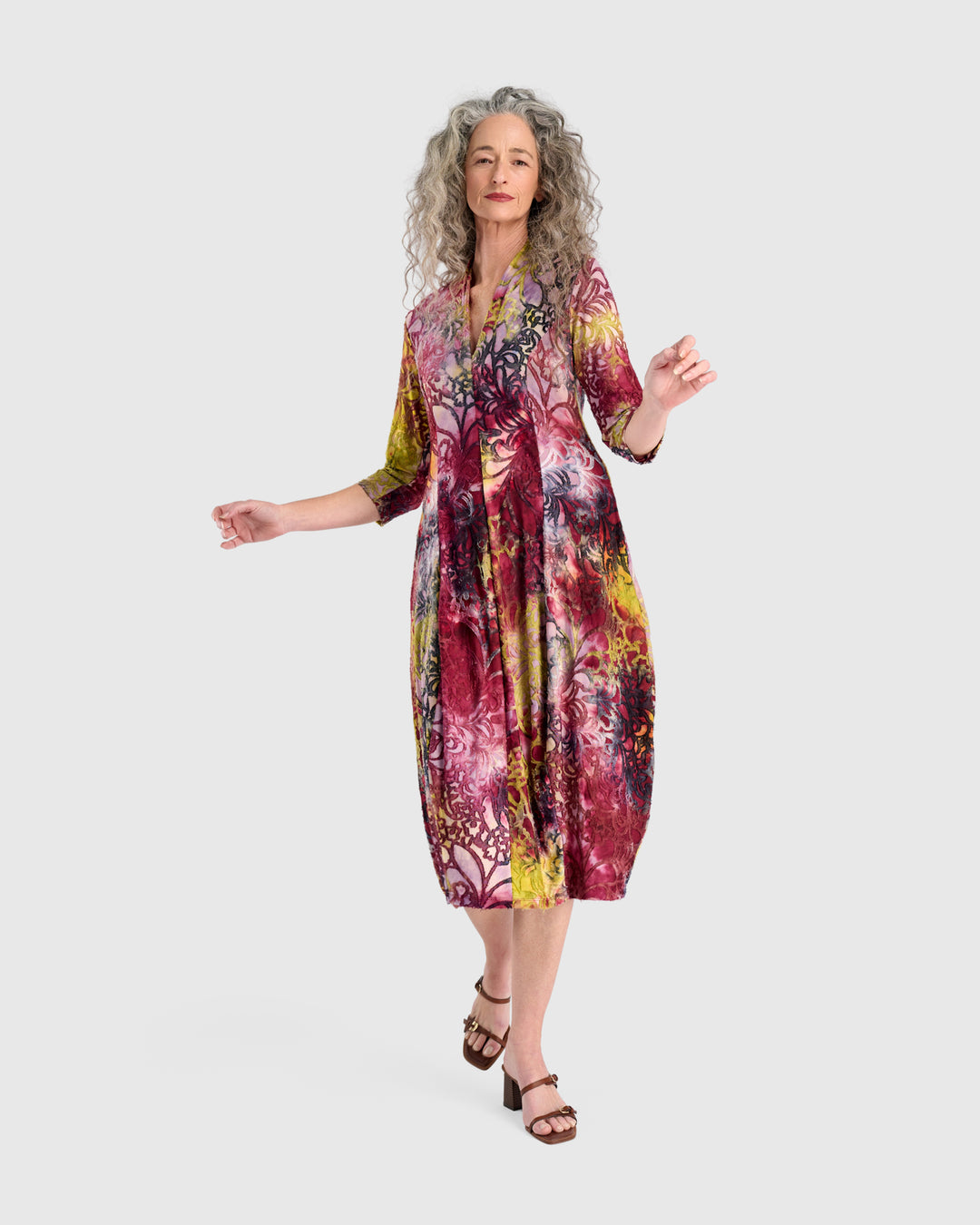 silk cocoon dress Tibi 4 Ply Silk Long Sleeve Cocoon Dress