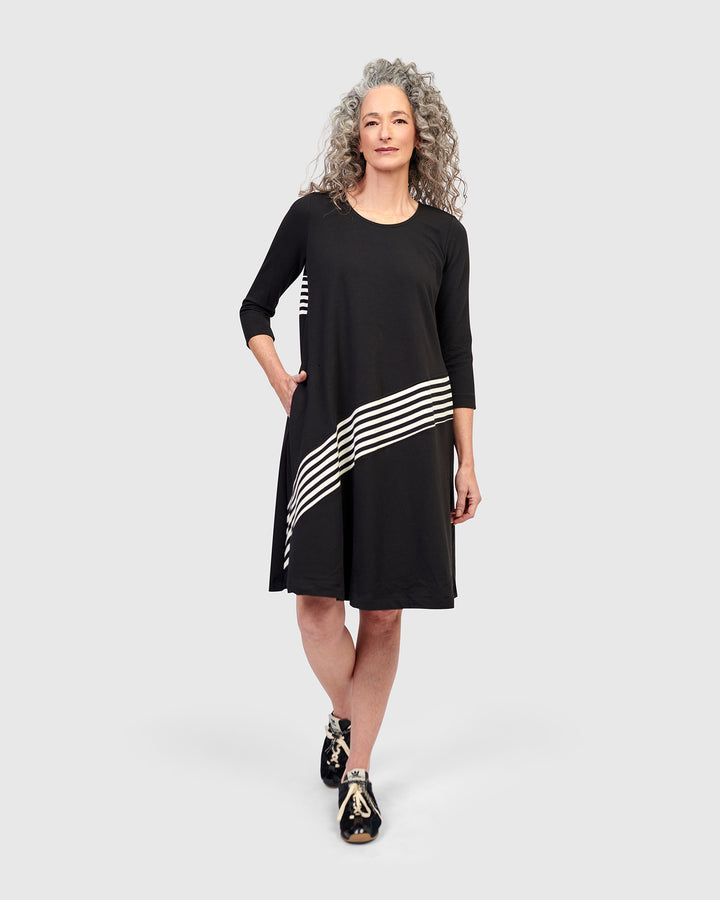 Cecile Relaxed Dress, Stripes