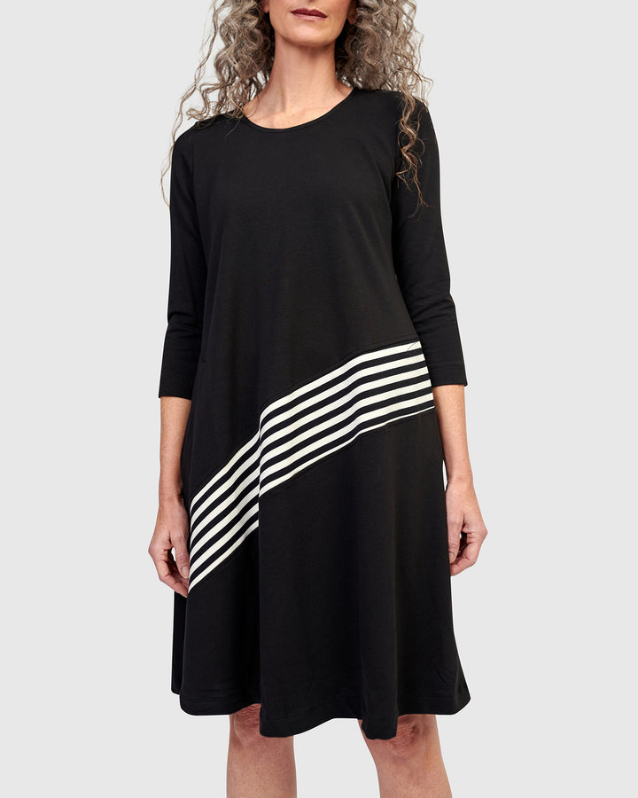 Cecile Relaxed Dress, Stripes