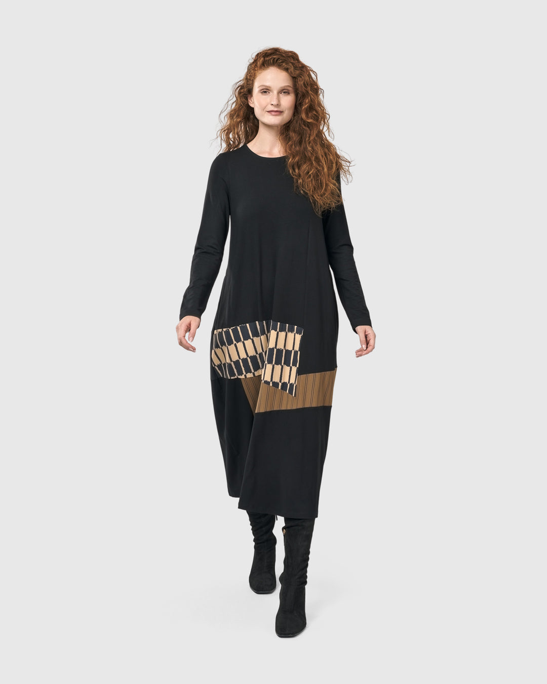 Sycamore Cocoon Dress, Coffee