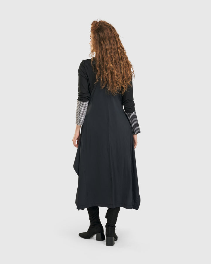 Shelley Apron Dress, Black