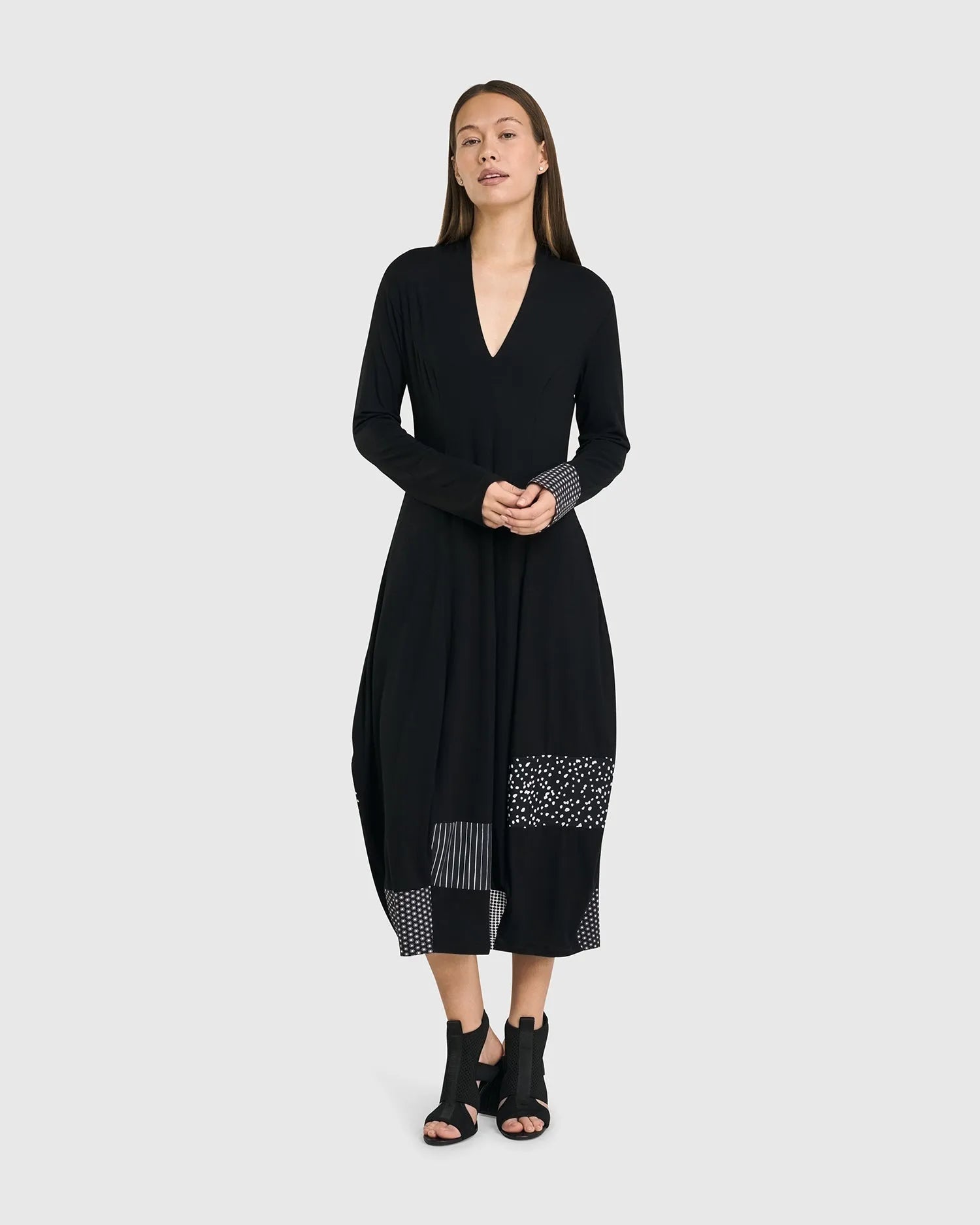 Long Sleeve Cocoon Dress