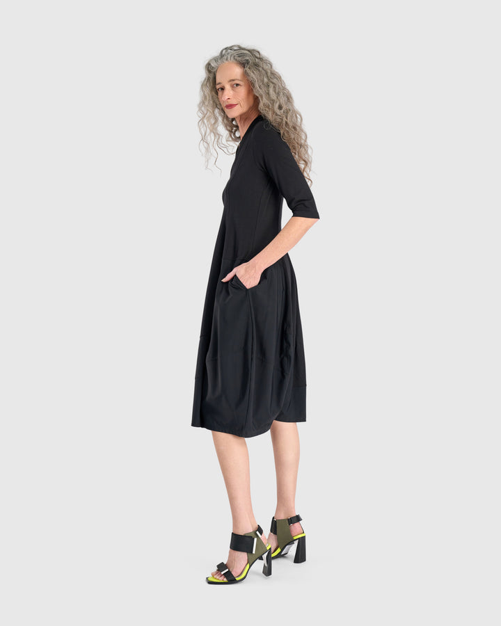 Tekbika Ines Cocoon Dress, Black
