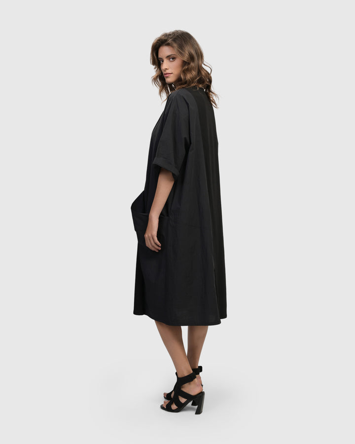 Urban Gramercy Oversized Dress, Black