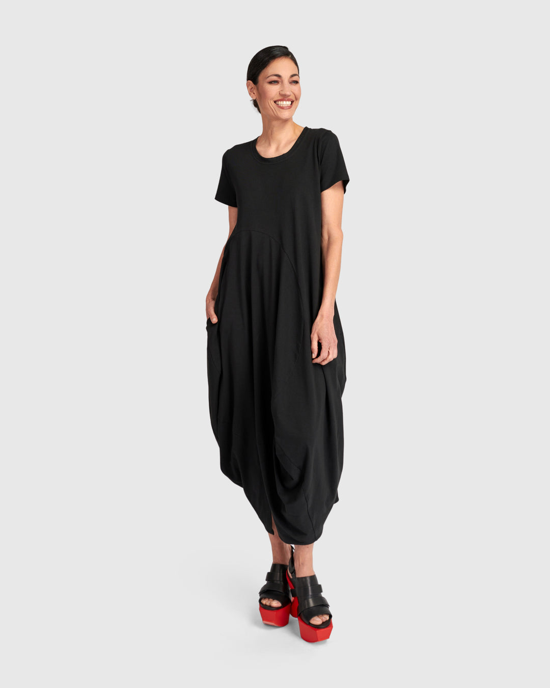 Urban Staple Cocoon Dress, Black