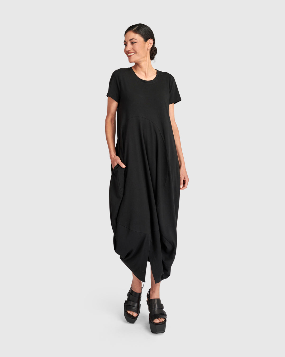 Urban Staple Cocoon Dress, Black