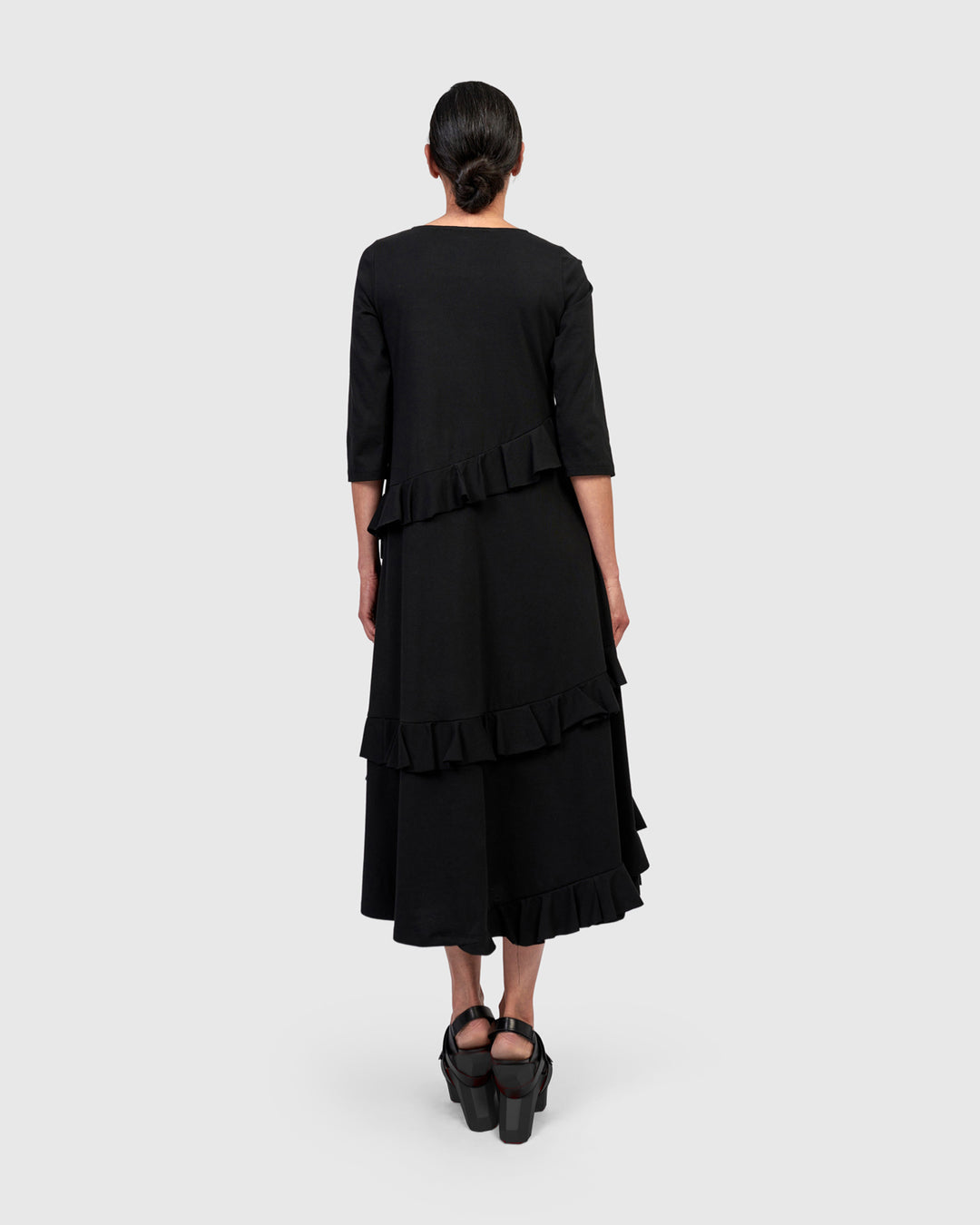 Urban Staple Flutter Dress, Black