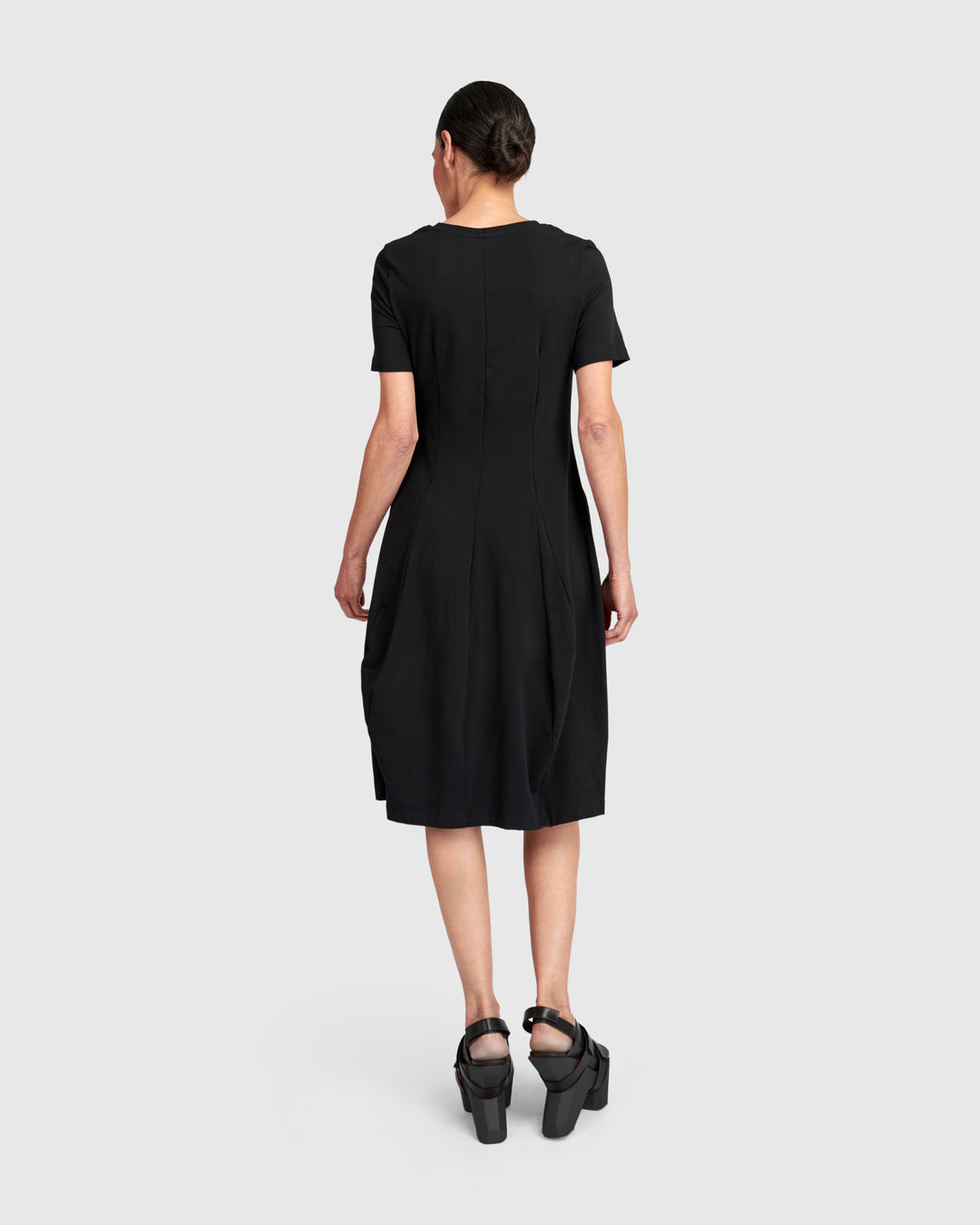 Urban Staple Short Sleeve Dress, Black