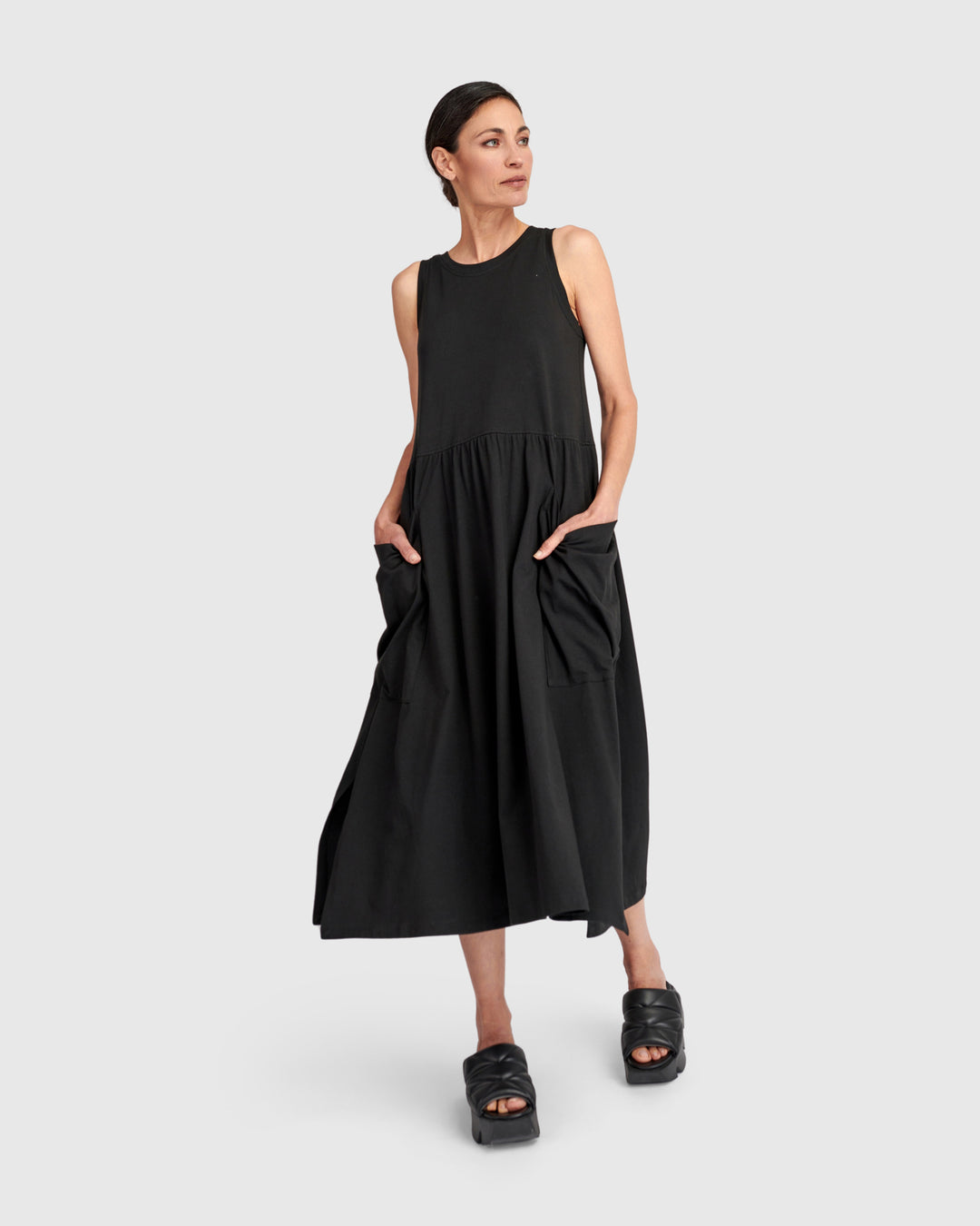Urban Staple Pocket Tank Dress, Black Alembika U.S. Urban Staple Pocket Tank Dress, Black Alembika U.S.