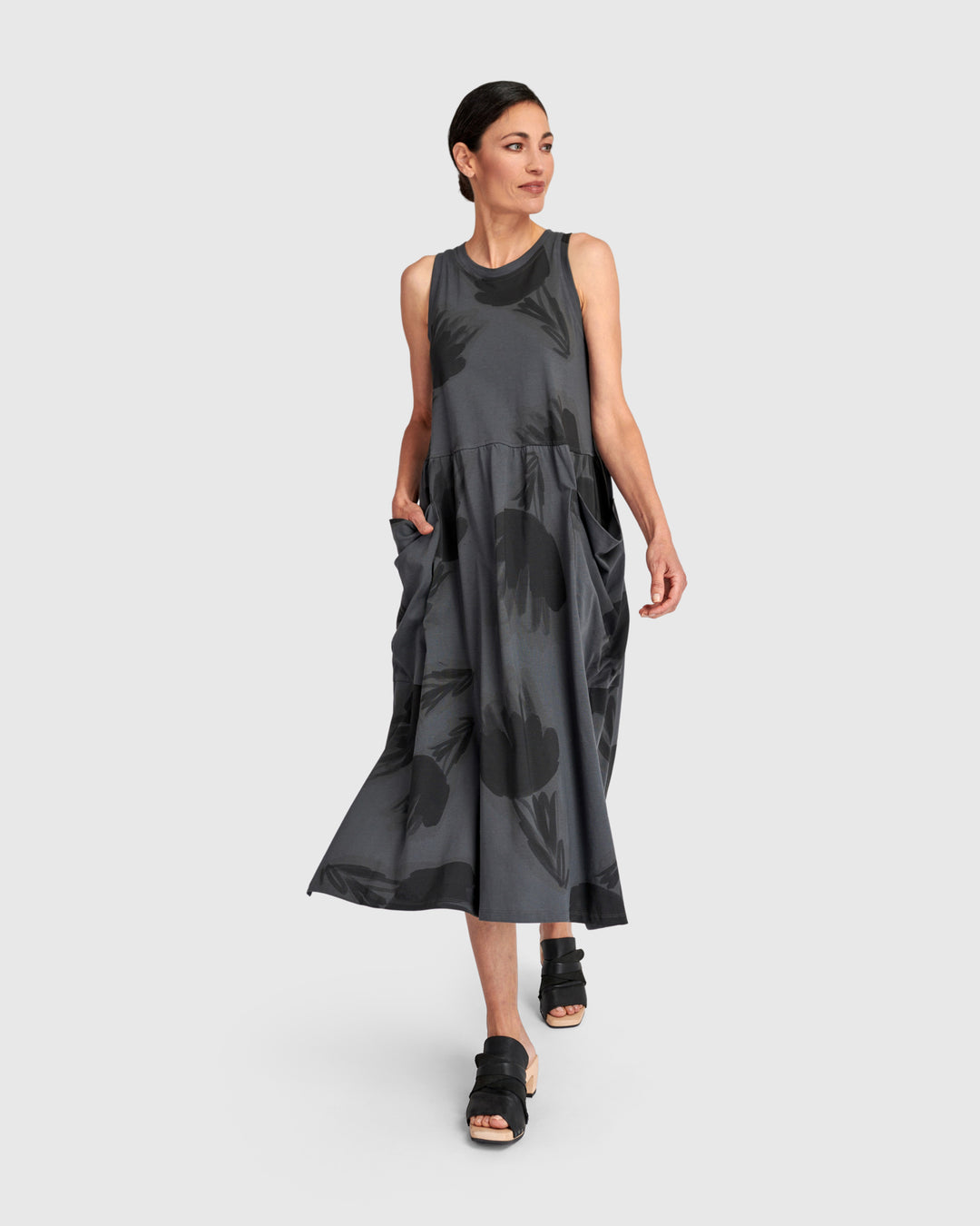Urban Unwind Pockets Dress, Fog