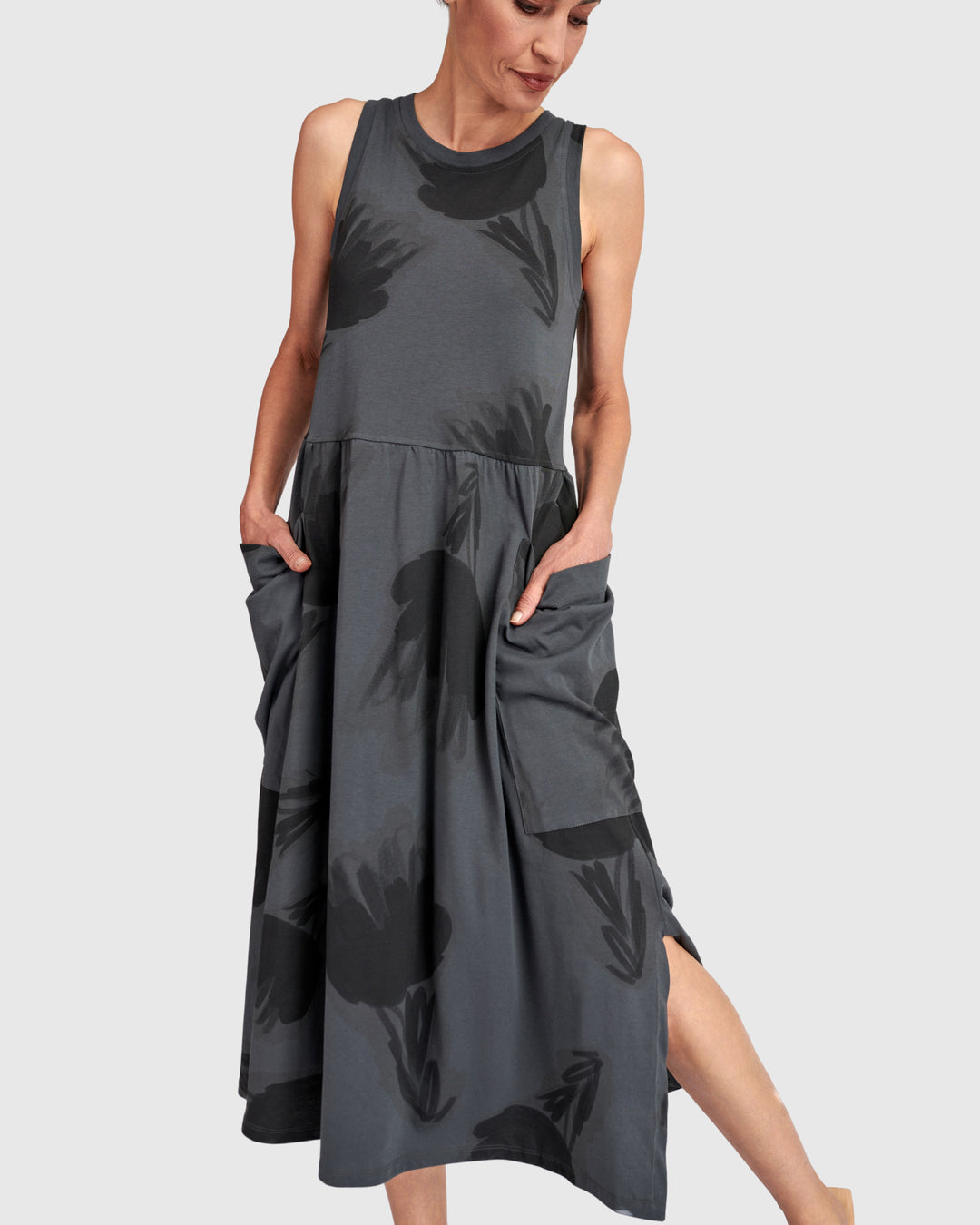 Urban Unwind Pockets Dress, Fog