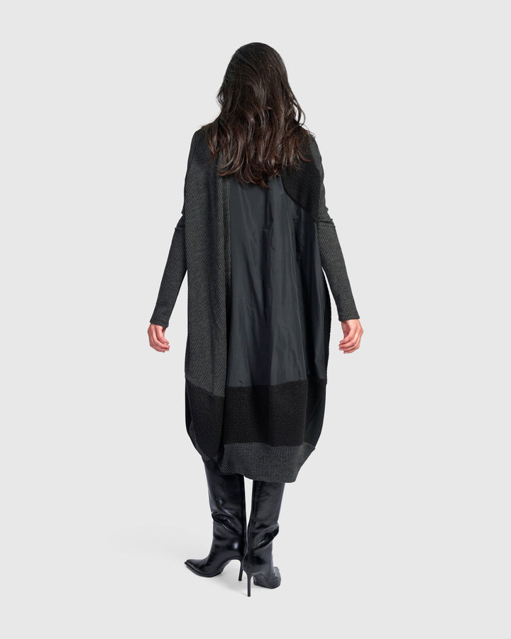 Urban Slope Oversized Dress, Black
