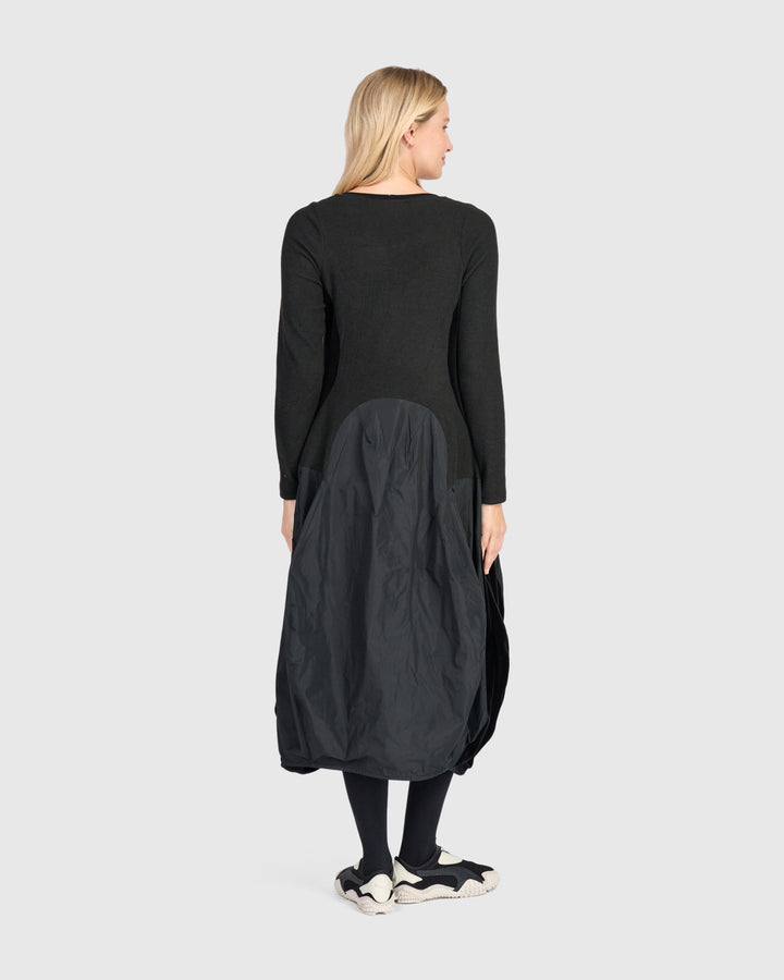 Urban Mossa Cocoon Dress, Black