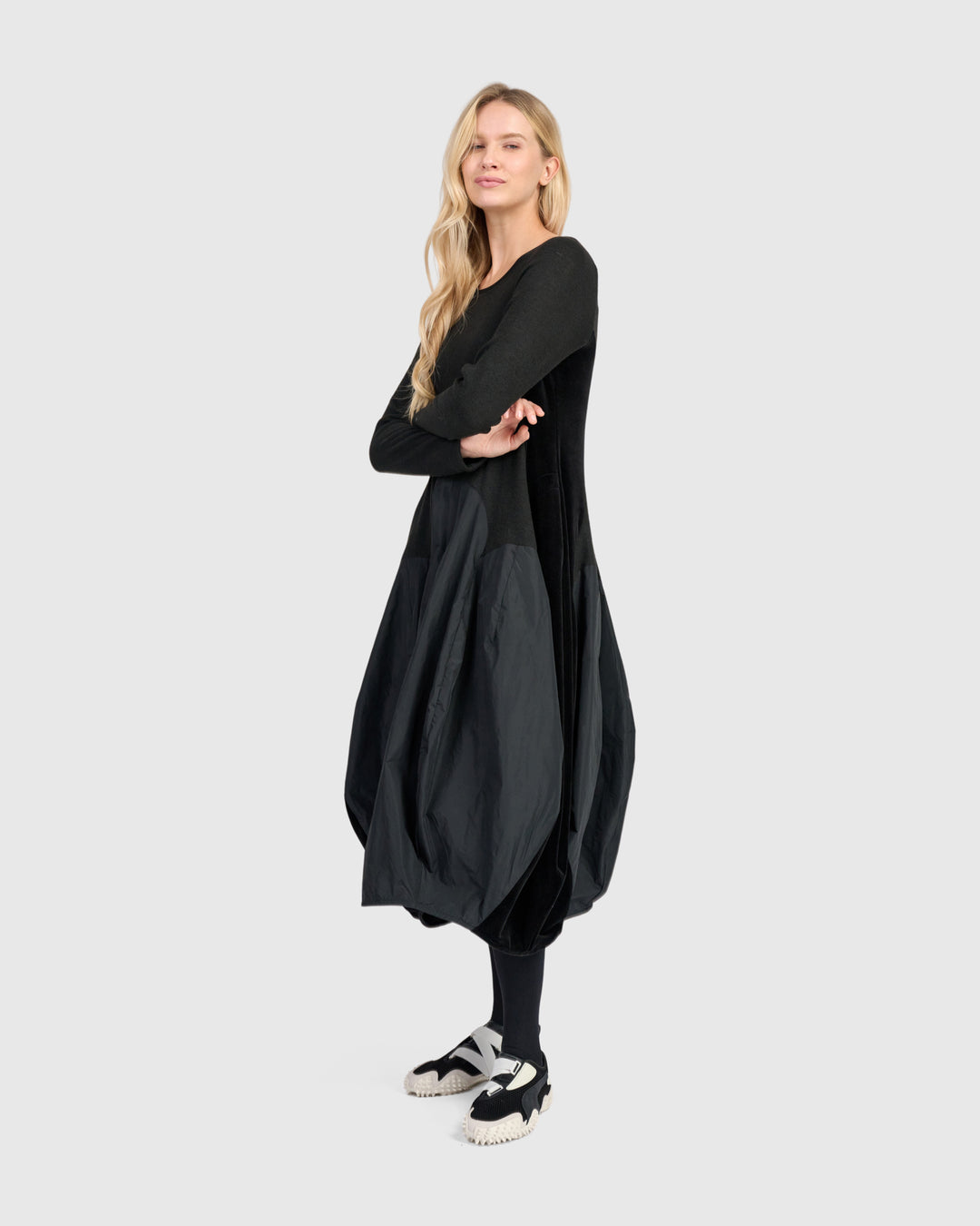 Urban Mossa Cocoon Dress, Black