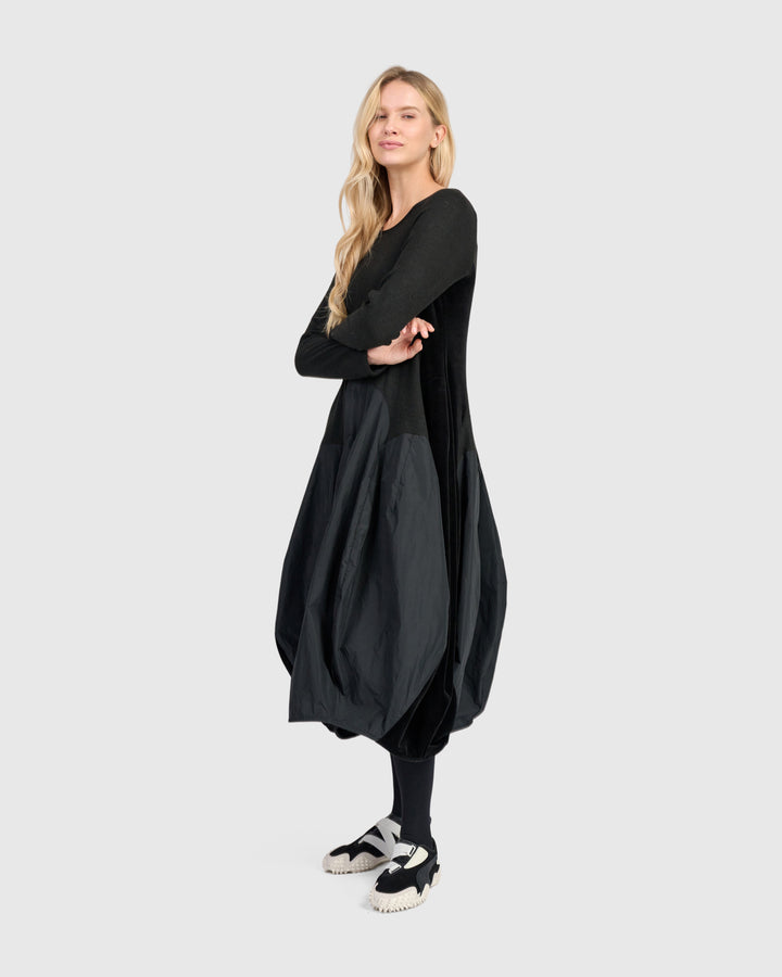 Urban Mossa Cocoon Dress, Black
