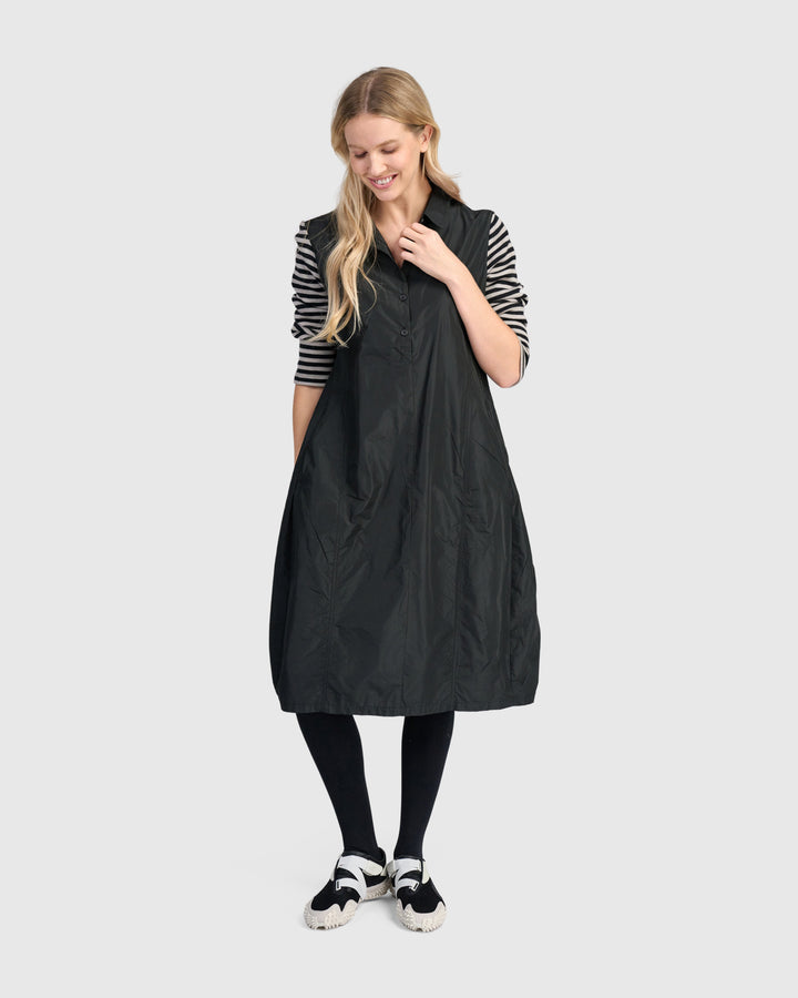 Urban Mercer Shirtdress, Black Mix