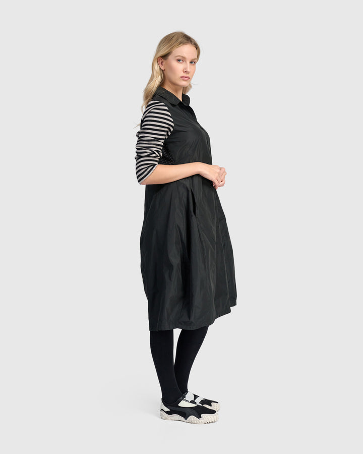 Urban Mercer Shirtdress, Black Mix