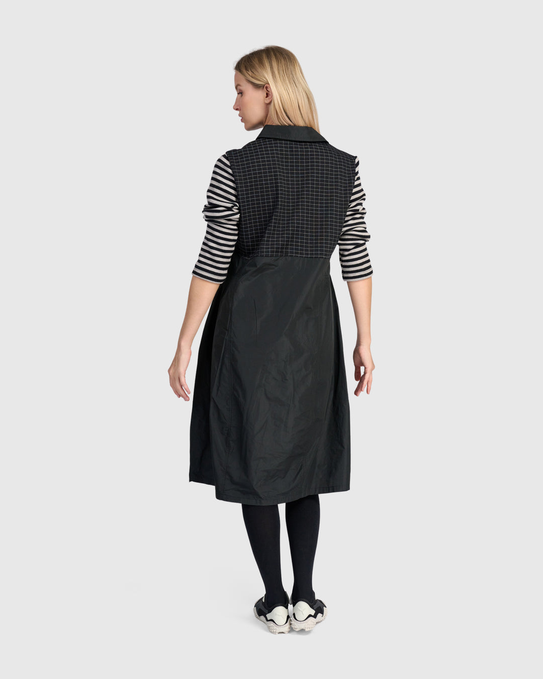 Urban Mercer Shirtdress, Black Mix