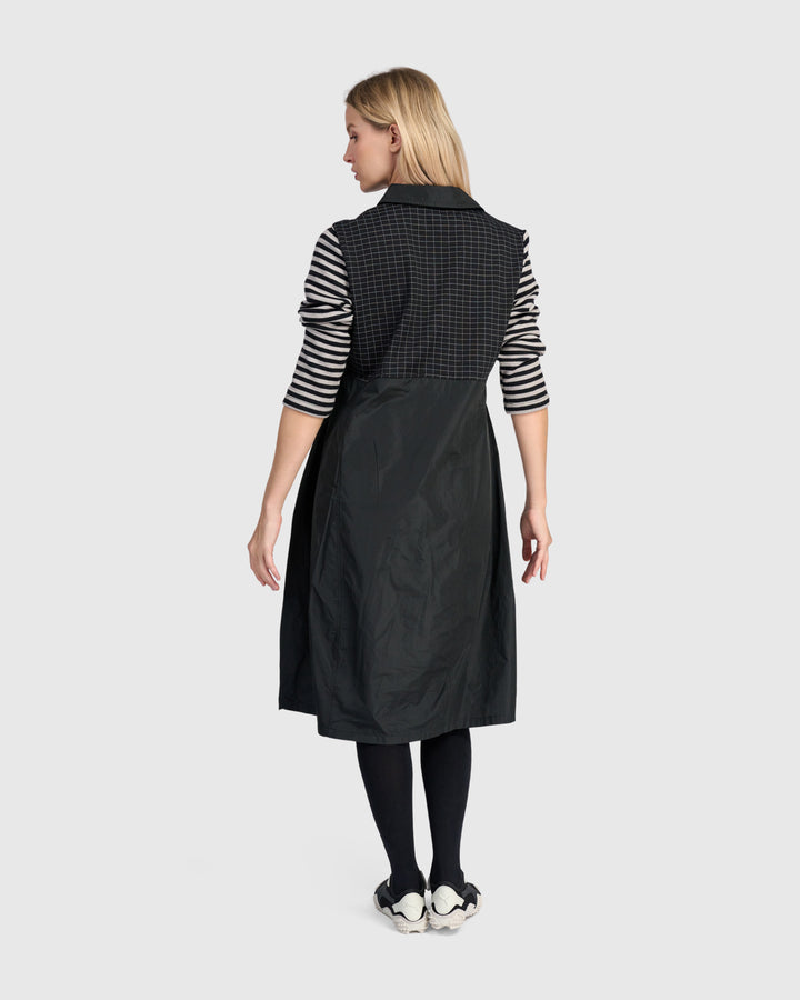 Urban Mercer Shirtdress, Black Mix