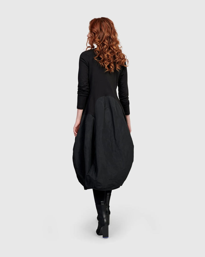 Urban Maxima Crew Cocoon Dress, Black