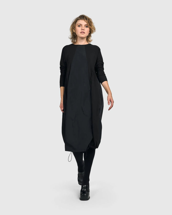 Urban Lyra Midi Dress, Black