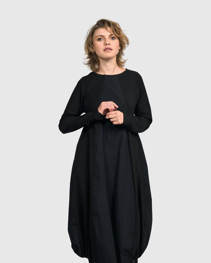 Urban Lyra Midi Dress, Black