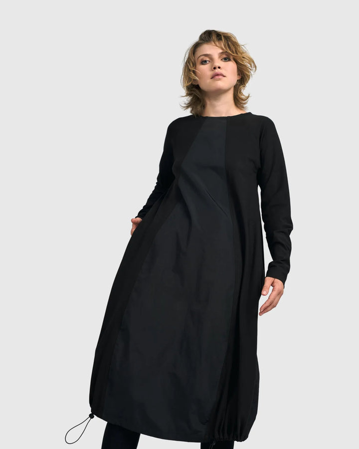 Urban Lyra Midi Dress, Black