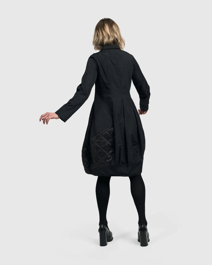 Urban Vesper Shirt Dress, Black