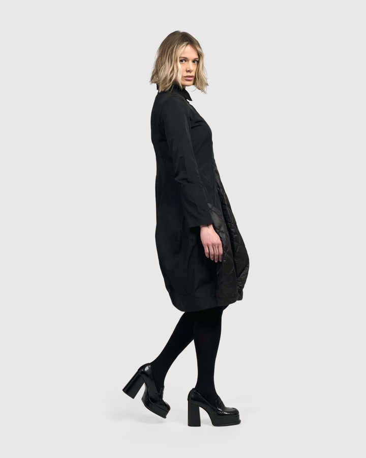 Urban Vesper Shirt Dress, Black