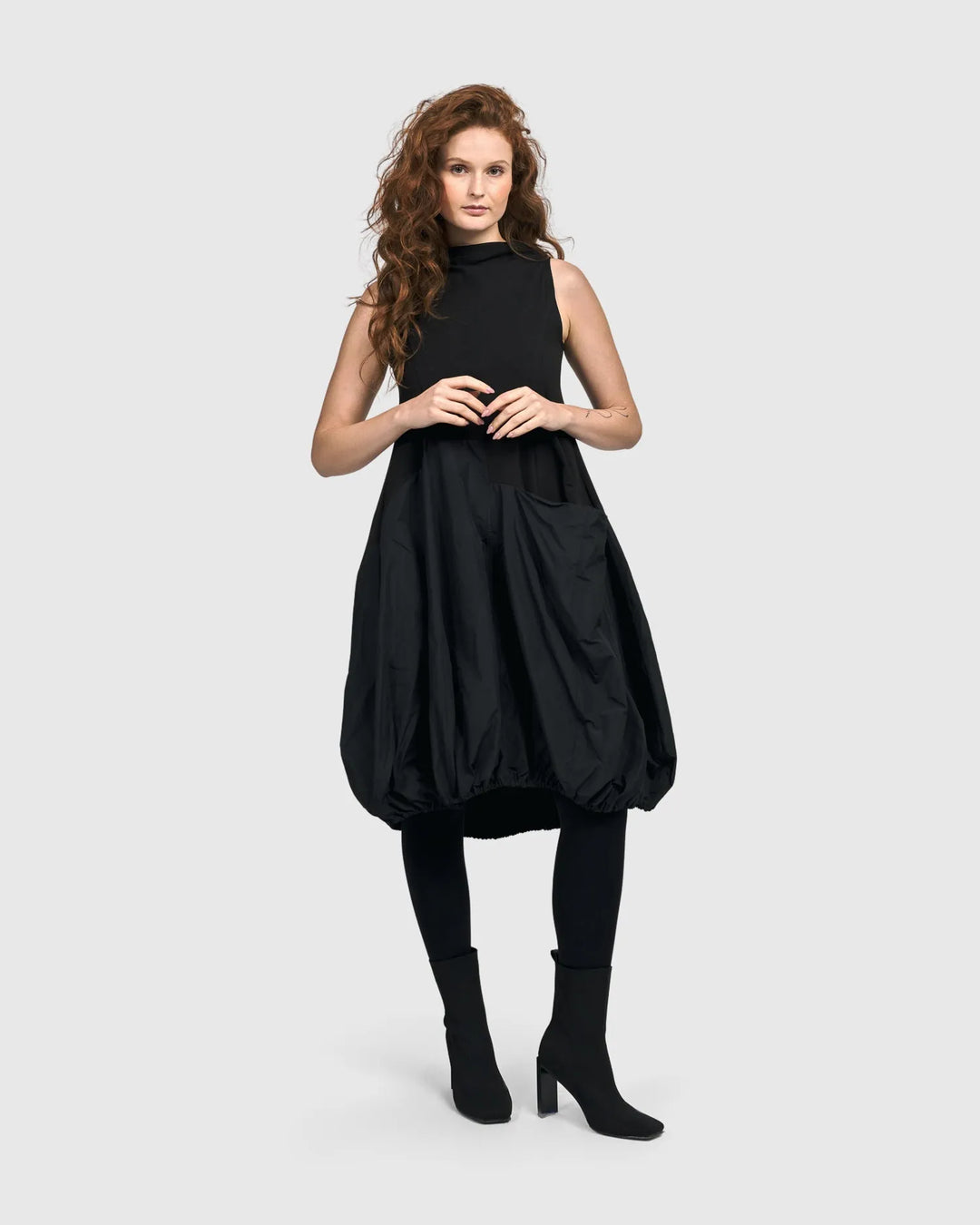 urban black dress UO Siren Strappy Back Midi Dress