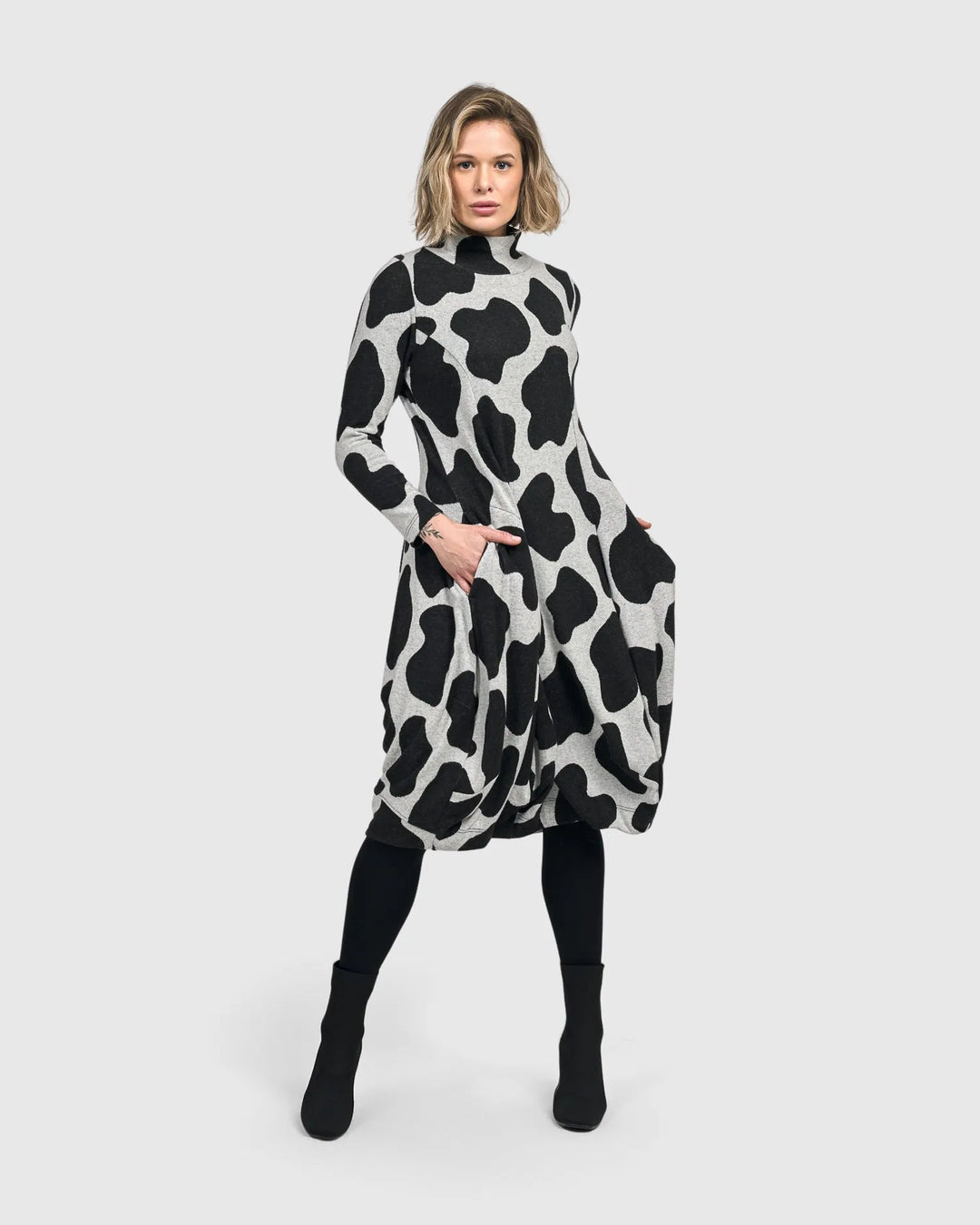 Urban Drea Turtleneck Dress, Clouds