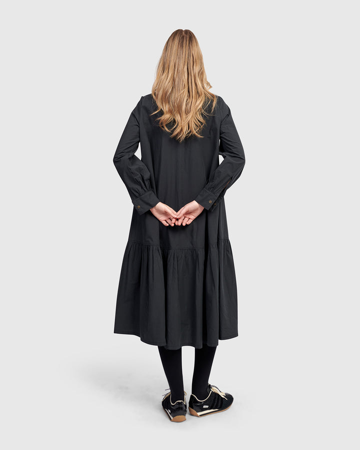Urban Legion Cotton Shirtdress, Black