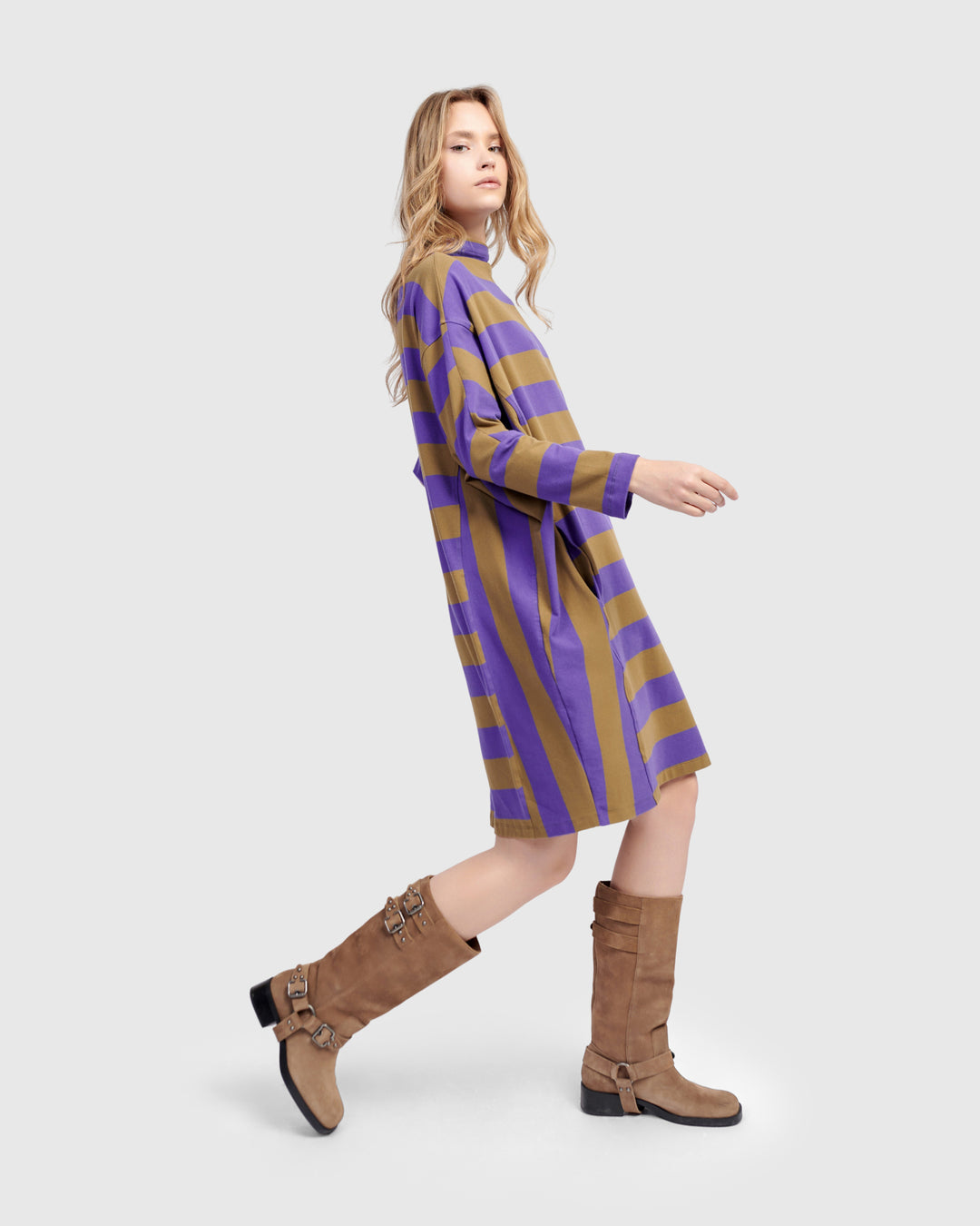 Urban Striker Tee Dress, Purple