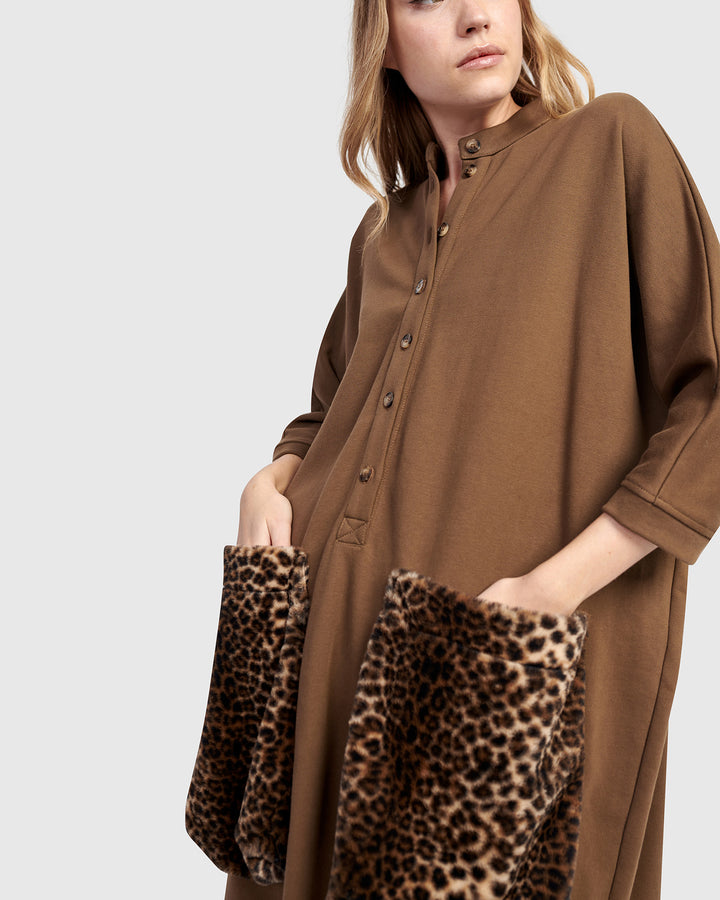 Urban Cub Lounge Dress, Camel