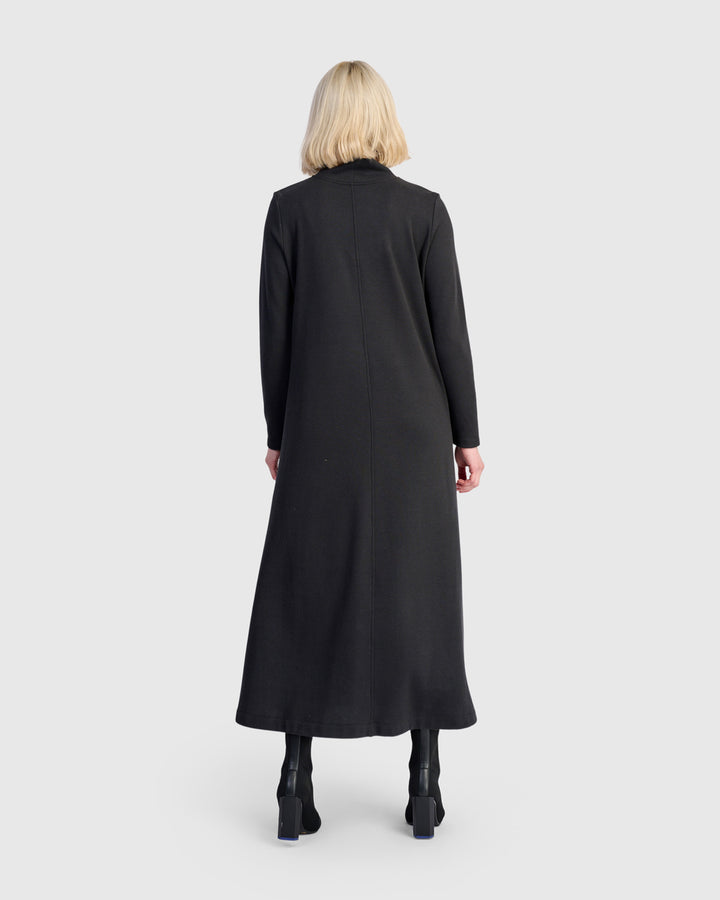 Urban Cloud A-line Dress, Black