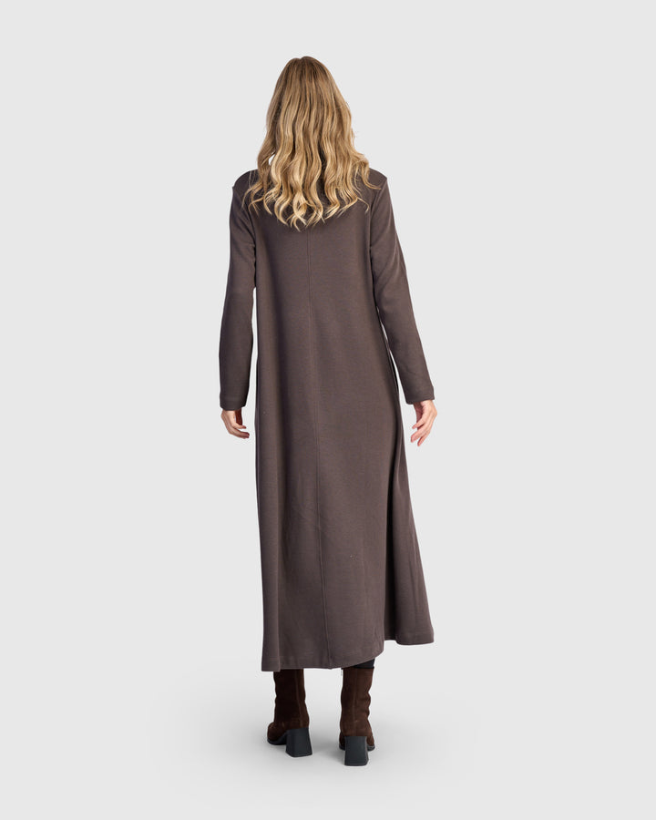 Urban Cloud A-line Dress, Mocha
