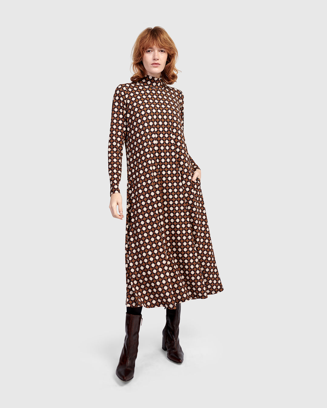 Ziggy A-line Dress, Groove