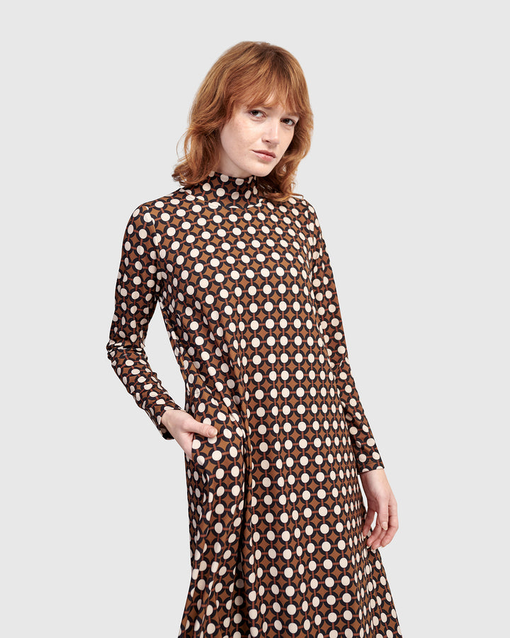 Ziggy A-line Dress, Groove