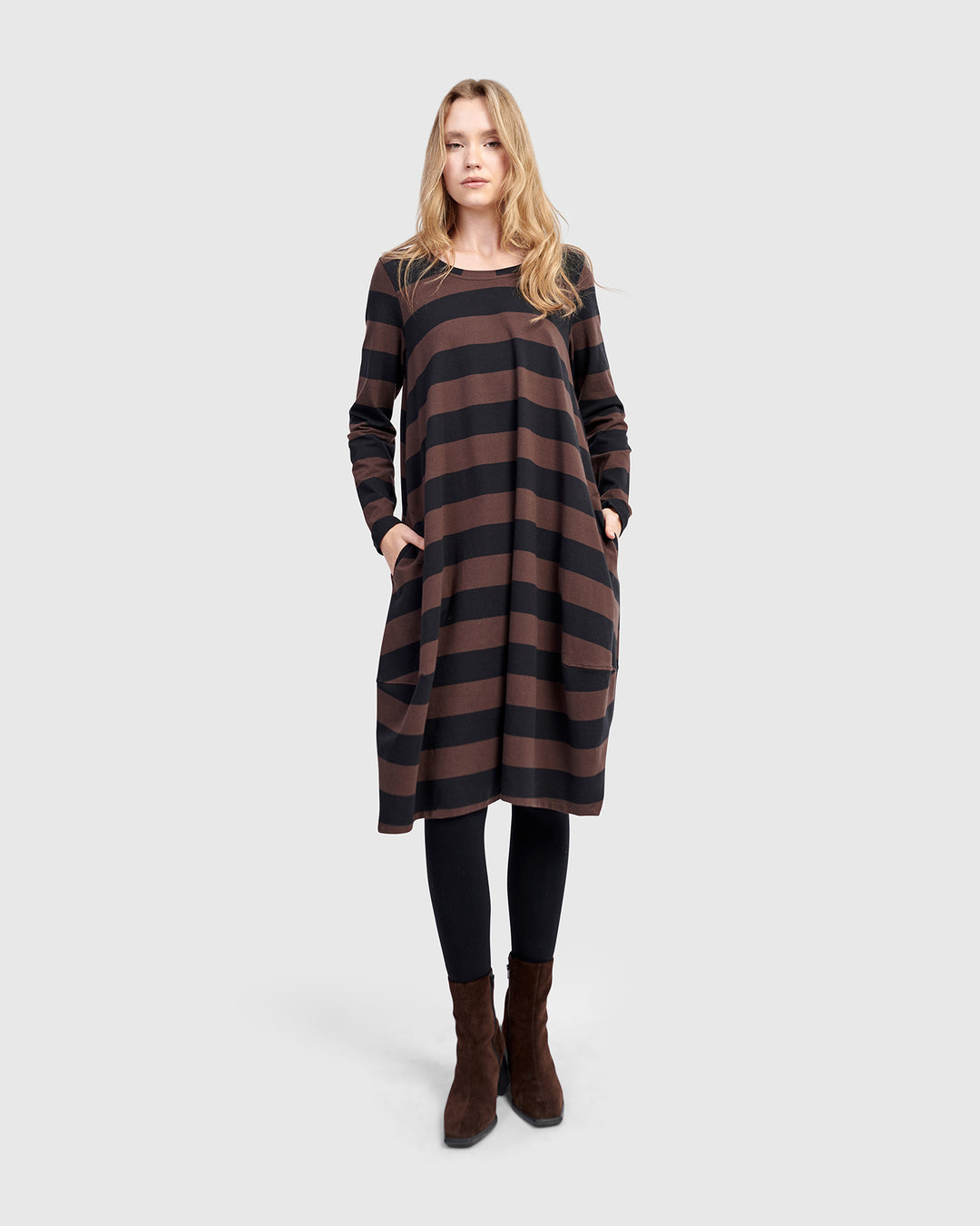 Urban Moxy Relaxed Dress, Brown