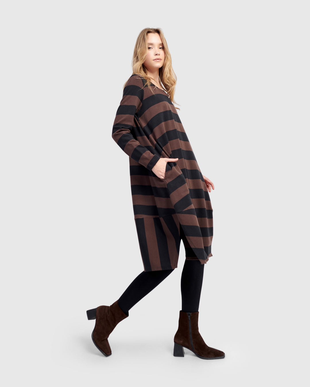 Urban Moxy Relaxed Dress, Brown
